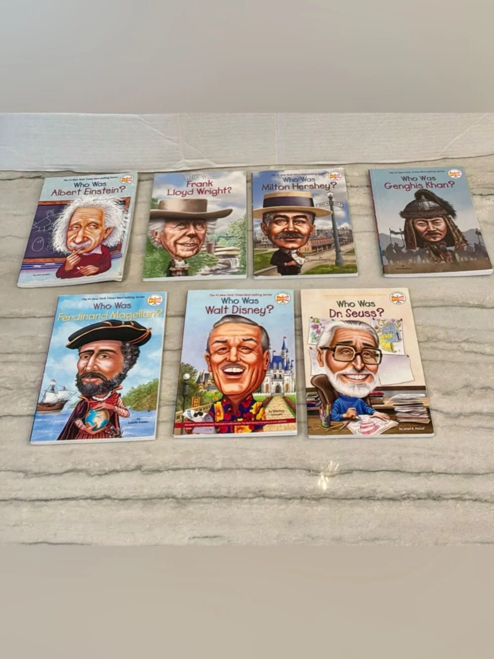 Who Was What Was Series Book Bundle Kids Educational Books Lot of 7 Homeschool